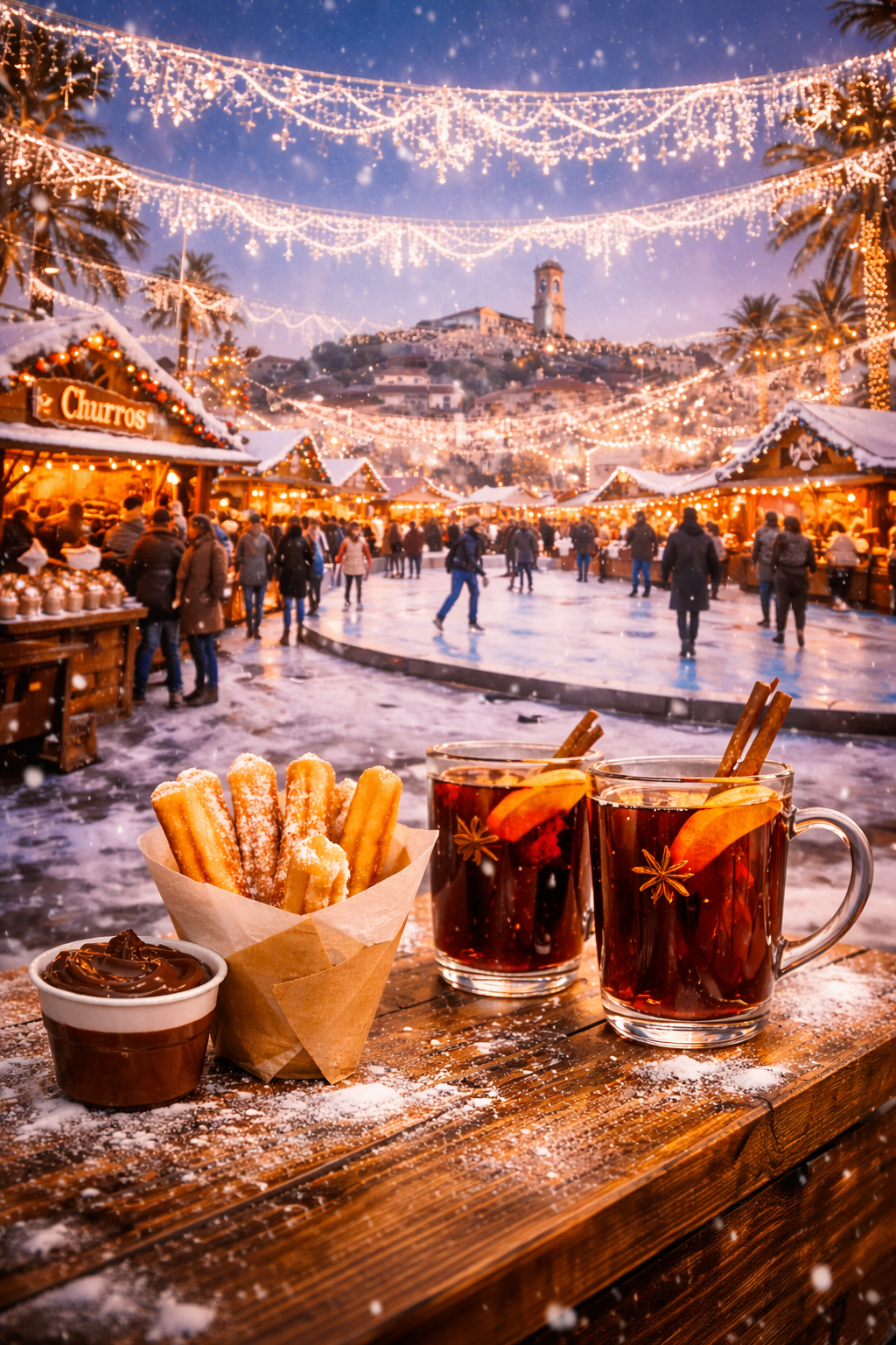 A Sparkling Sunday at the Cannes Christmas Market - Issue No. 4 1 Warm drinks and churros at market